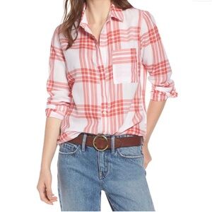 TREASURE & BOND Classic NordstromWhite Red Mineral Rear Window XXS NWT